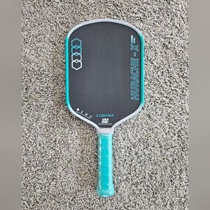Hurache-X Power Pickleball Paddle in Black and Teal